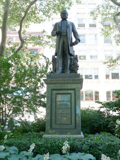 CHESTER ALAN ARTHUR, Madison Square - Forgotten New York