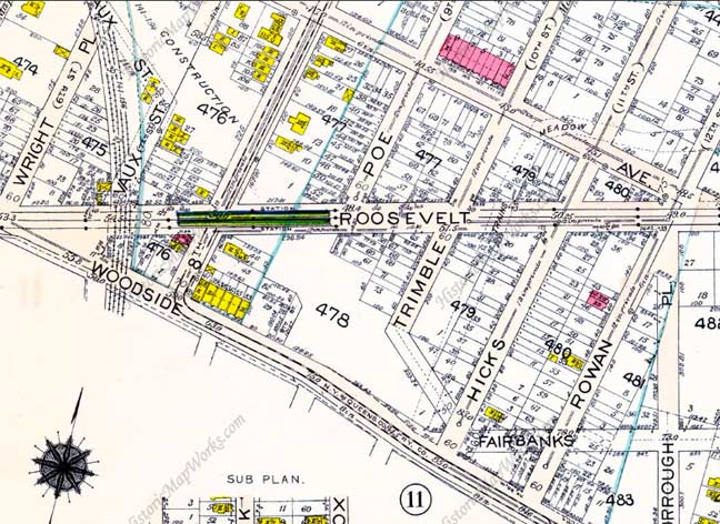 Woodside New York Map Trimble Road, Woodside - Forgotten New York