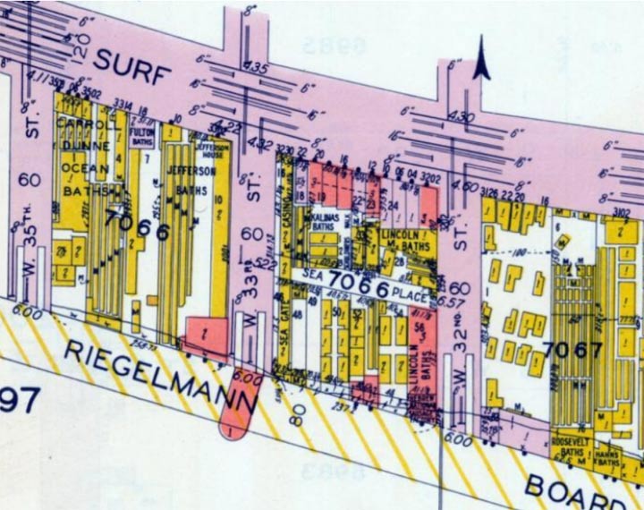 LINCOLN BATHS, Coney Island New York