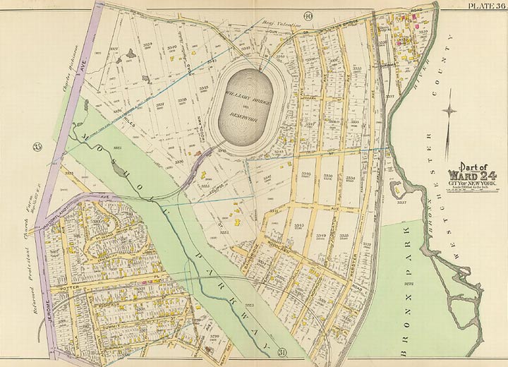 TRAIN TRACES IN BEDFORD PARK New York