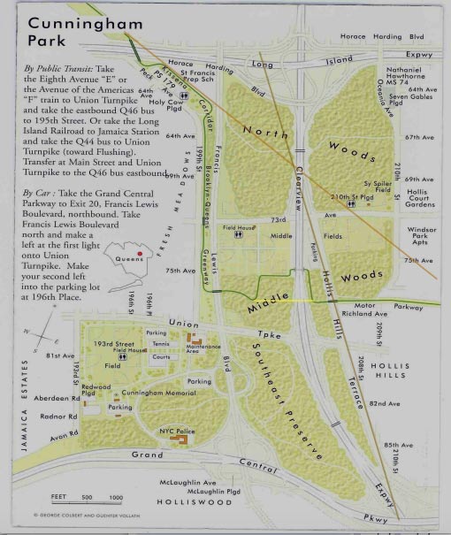 cunningham park bike trail map